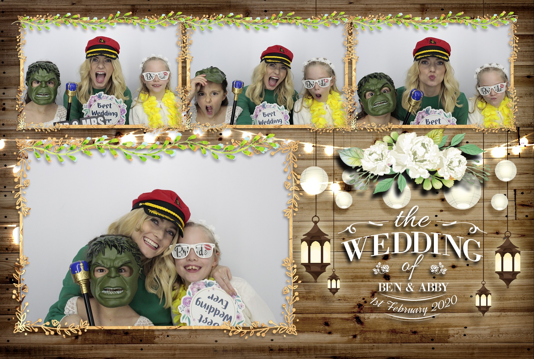 Ben & Abby’s Wedding  | View more photos from the event at gallery.myphotoboothexperience.co.uk/u/MyPhotoBoothExperienceLtd/Ben-Abby’s-Wedding